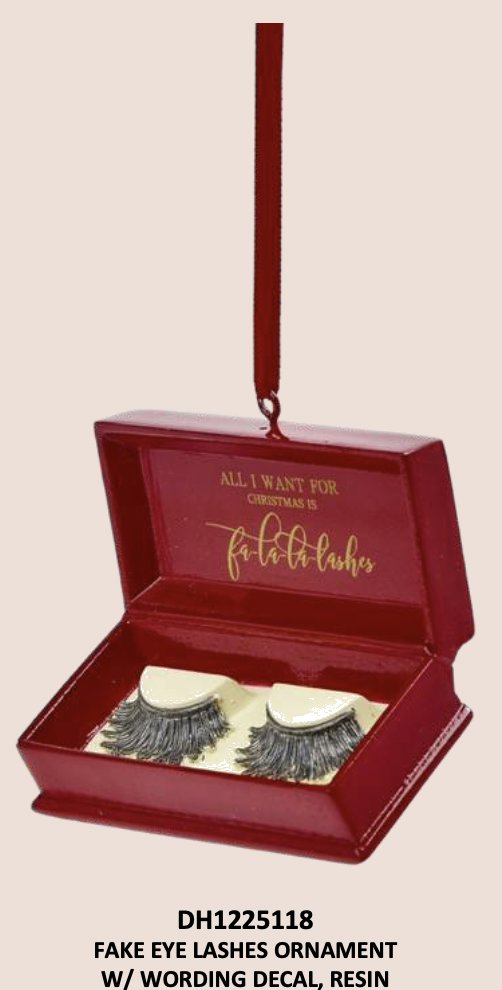 Fake Eye Lashes Ornament with Wording Decal 2