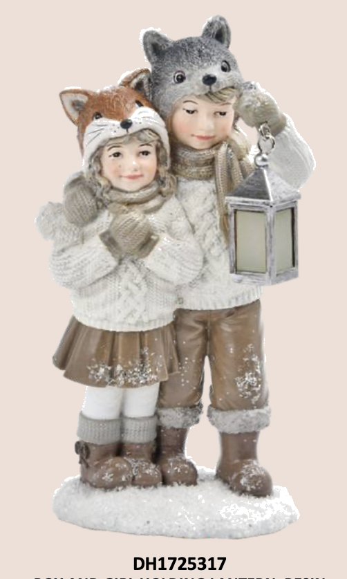 Boy And Girl Holding Lantern 3