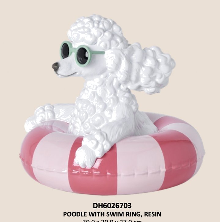 Poodle With Swim Ring 11