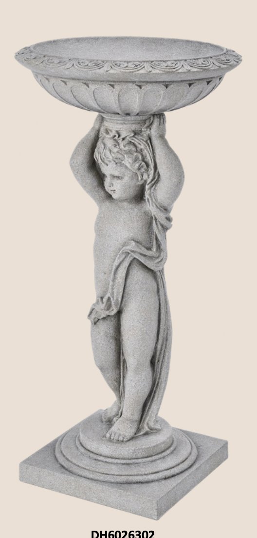 Cherub Bird Bath