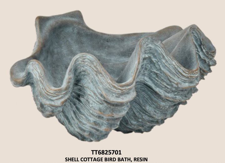 Shell Cottage Bird Bath 20